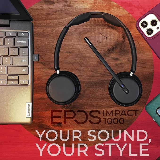 Auriculares EPOS IMPACT 1060T Duo BT USB-A UC - Teams