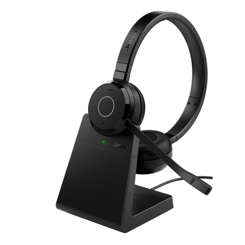 Jabra Evolve 65 TE Stereo Wireless Headset With Charging Stand (UC) -