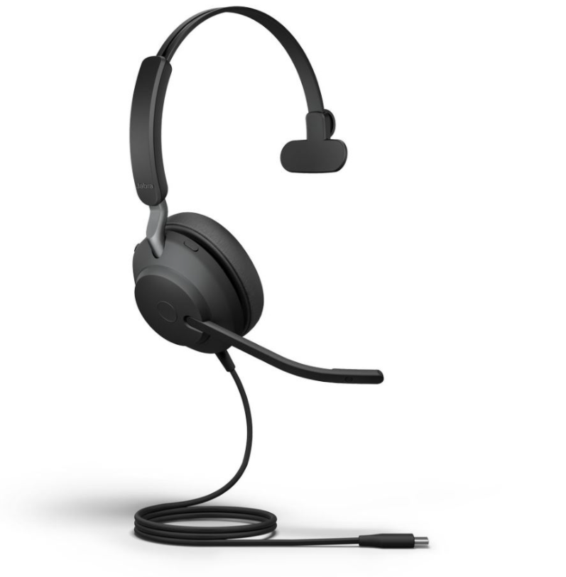 Jabra Evolve2 40 SE Corded Headset USB-C MS Mono - MPN: 24189-899-899