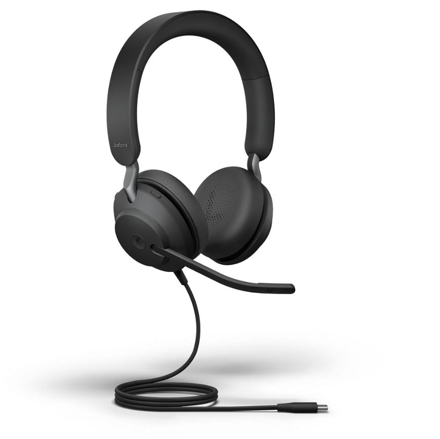 Jabra Evolve2 40 SE Corded Headset USB-C UC Stereo - MPN: 24189-989-899