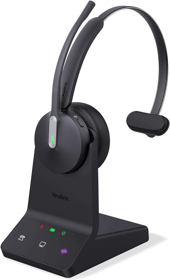 Yealink WH64 Mono DECT Bluetooth Wireless Headset Microsoft Teams