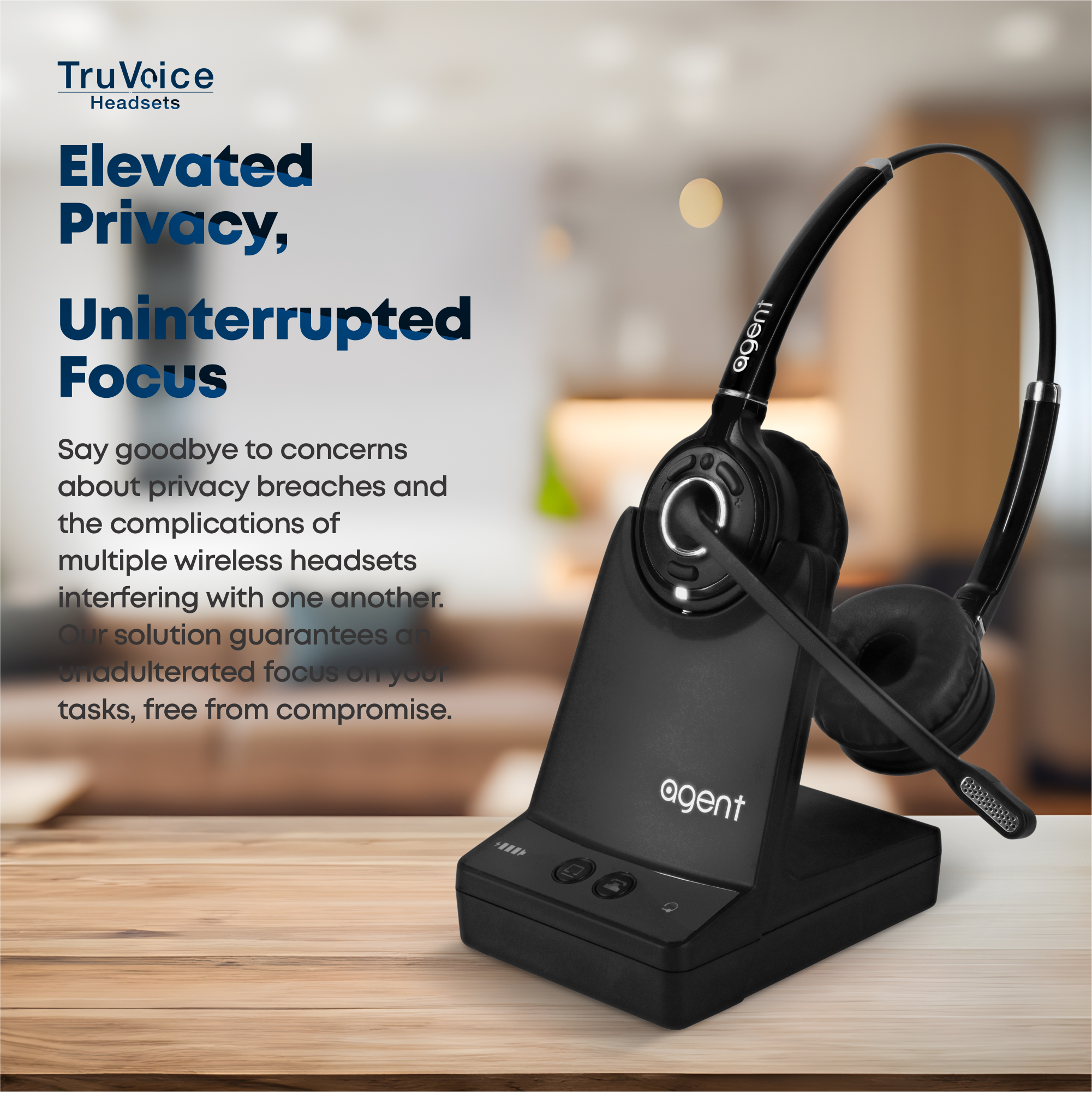 Auriculares inalámbricos DECT TruVoice Agent AW60 Duo (conectividad dual)