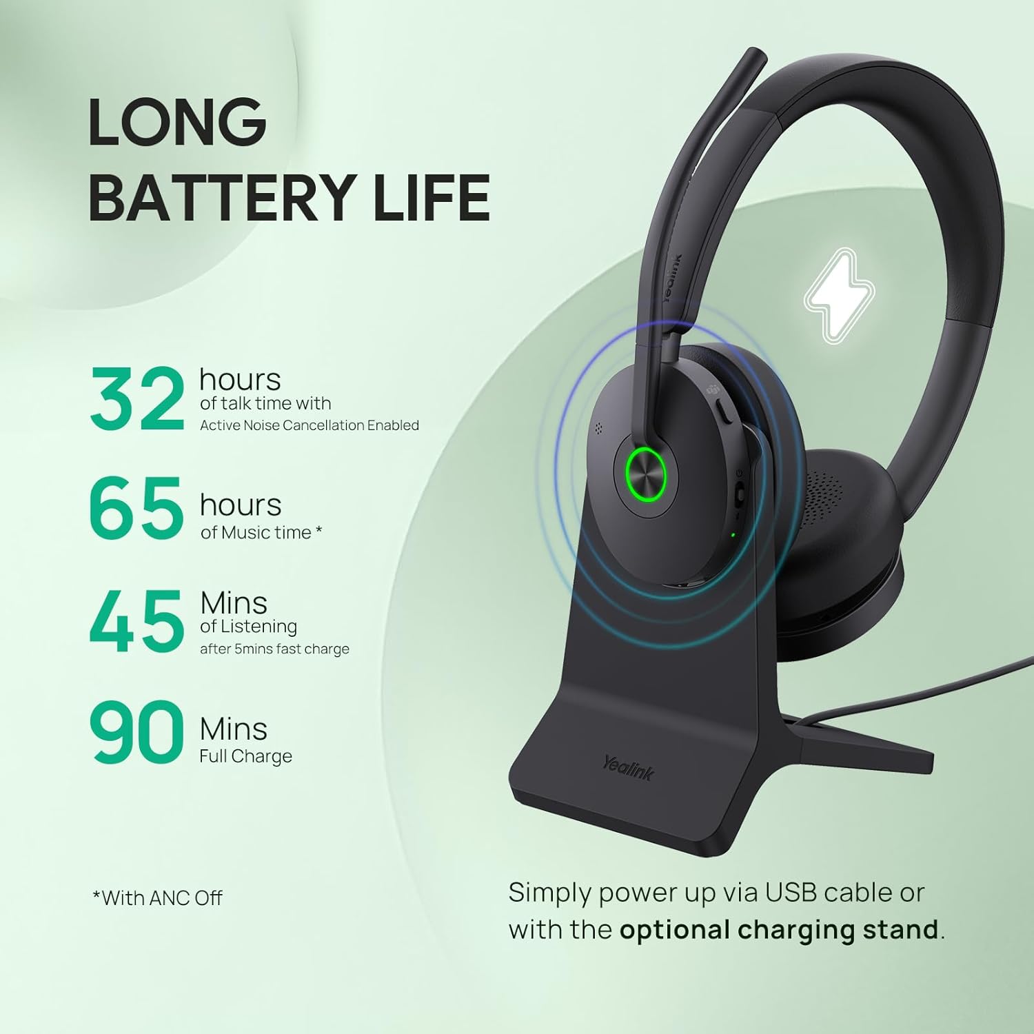 Yealink BH74 Duo UC USB-A/C Headset With ANC - MPN 1208680