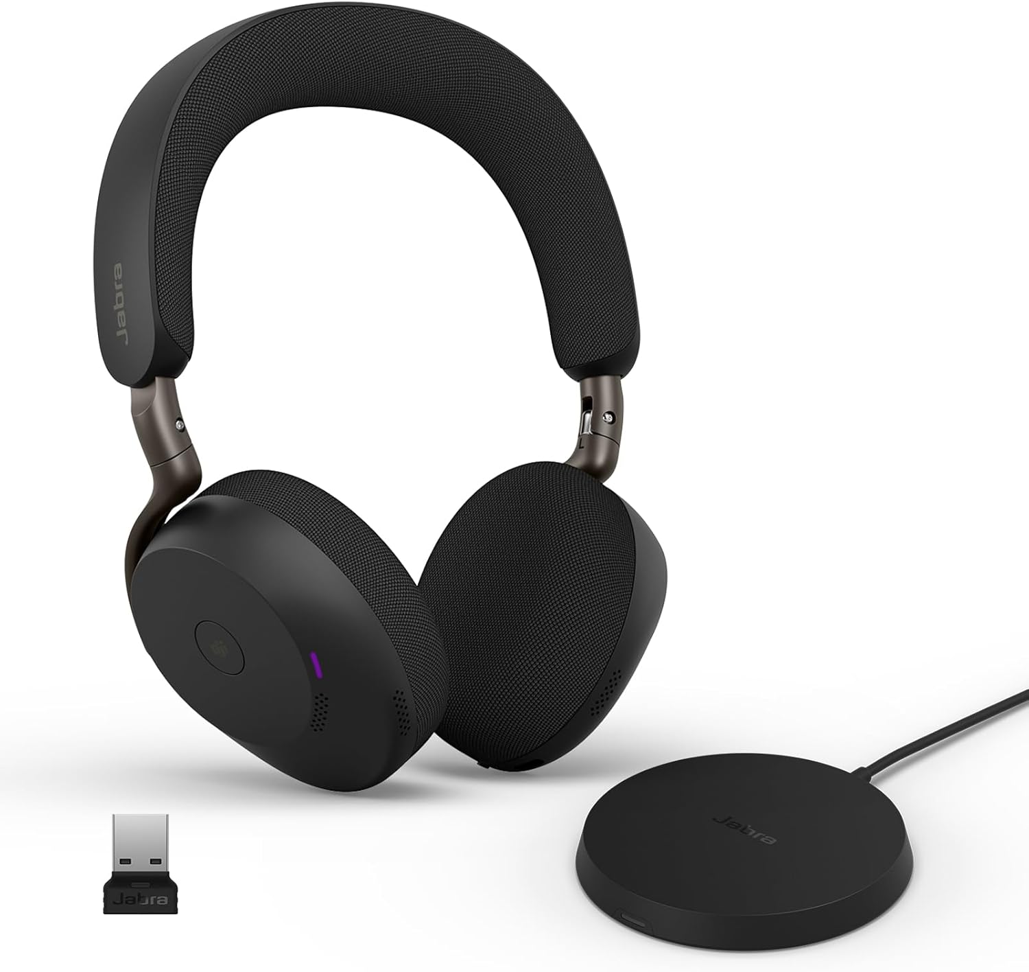 Jabra Evolve3 75 MS Black Wireless Headset with Link390a + Charging Base - MPN: 37599-999-989