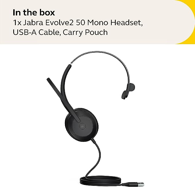 Jabra Evolve2 50 Mono USB-C (MS) - MPN: 25089-899-899