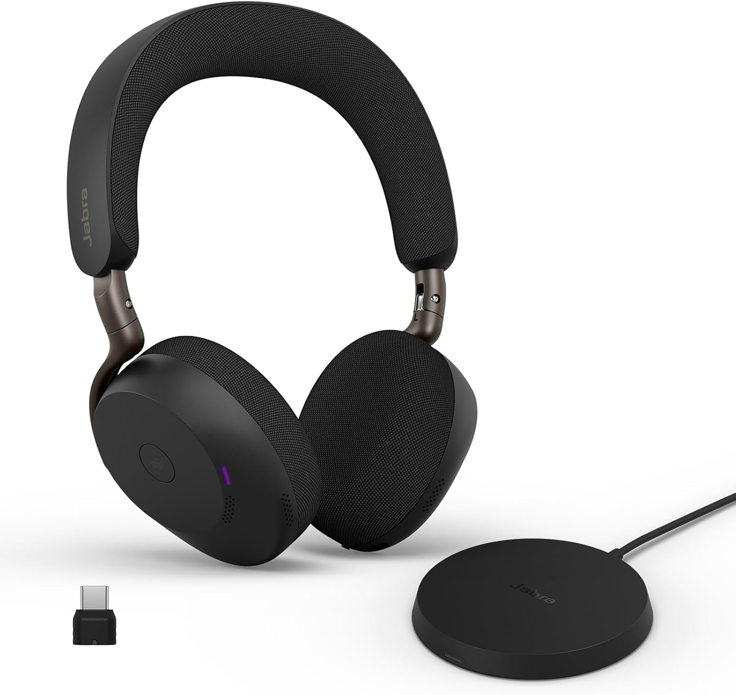 Jabra Evolve3 75 MS Black Wireless Headset with Link390c + Charging Base - MPN: 37599-999-889