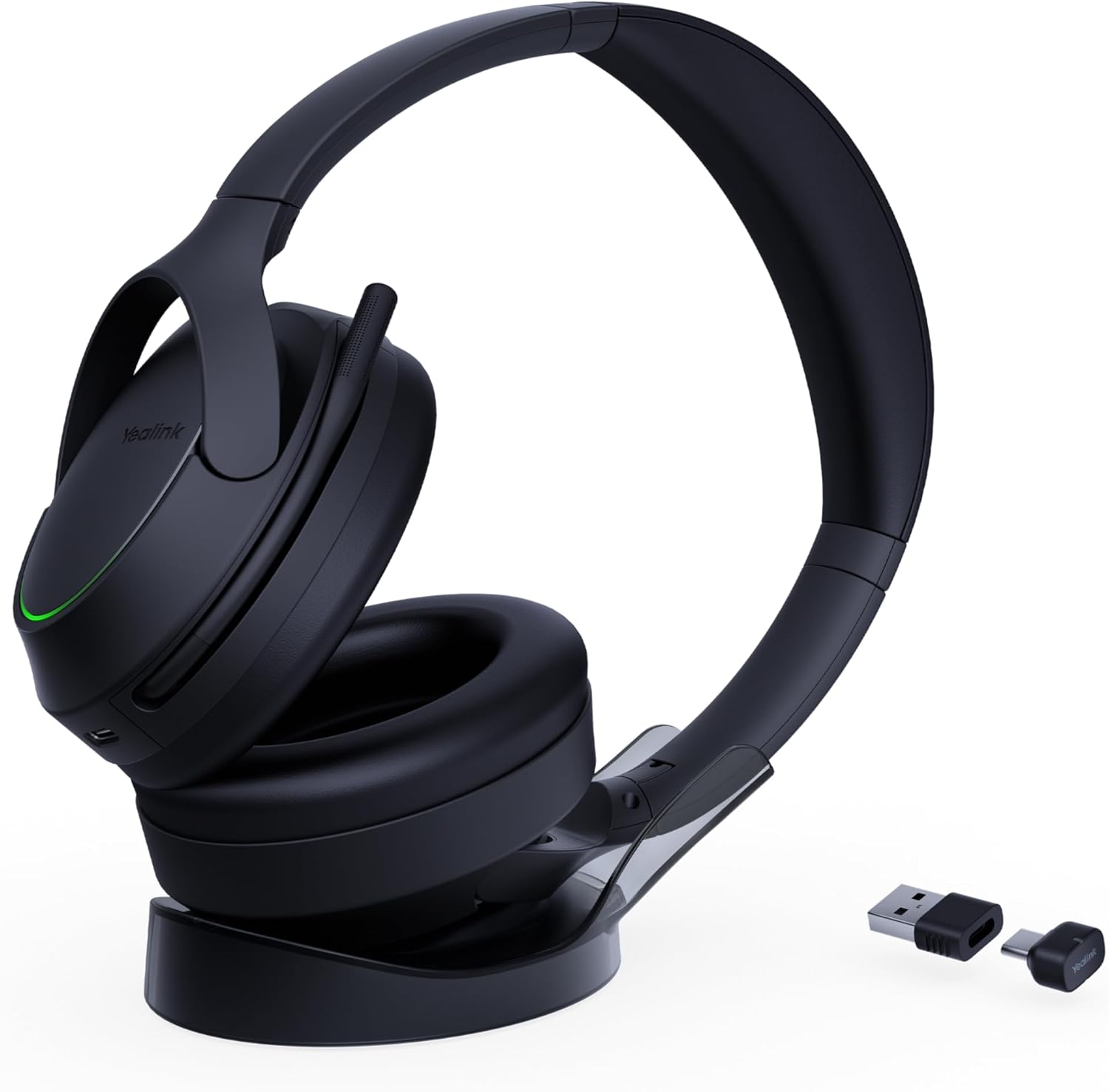 Yealink BH78 ANC Wireless DECT Headset with Charging Stand (USB-A & USB-C) - MPN 1208731
