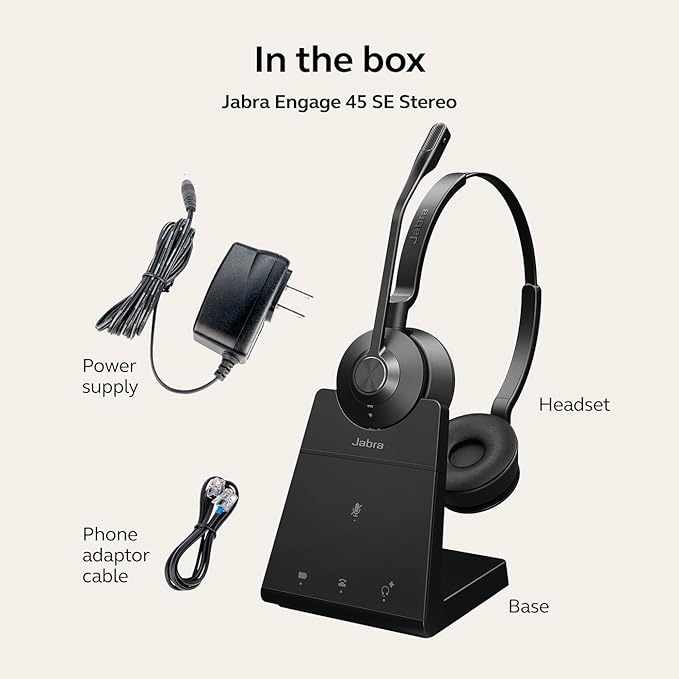 Jabra Engage 45 SE Stereo Wireless DECT Headset - MPN: 9659-523-125