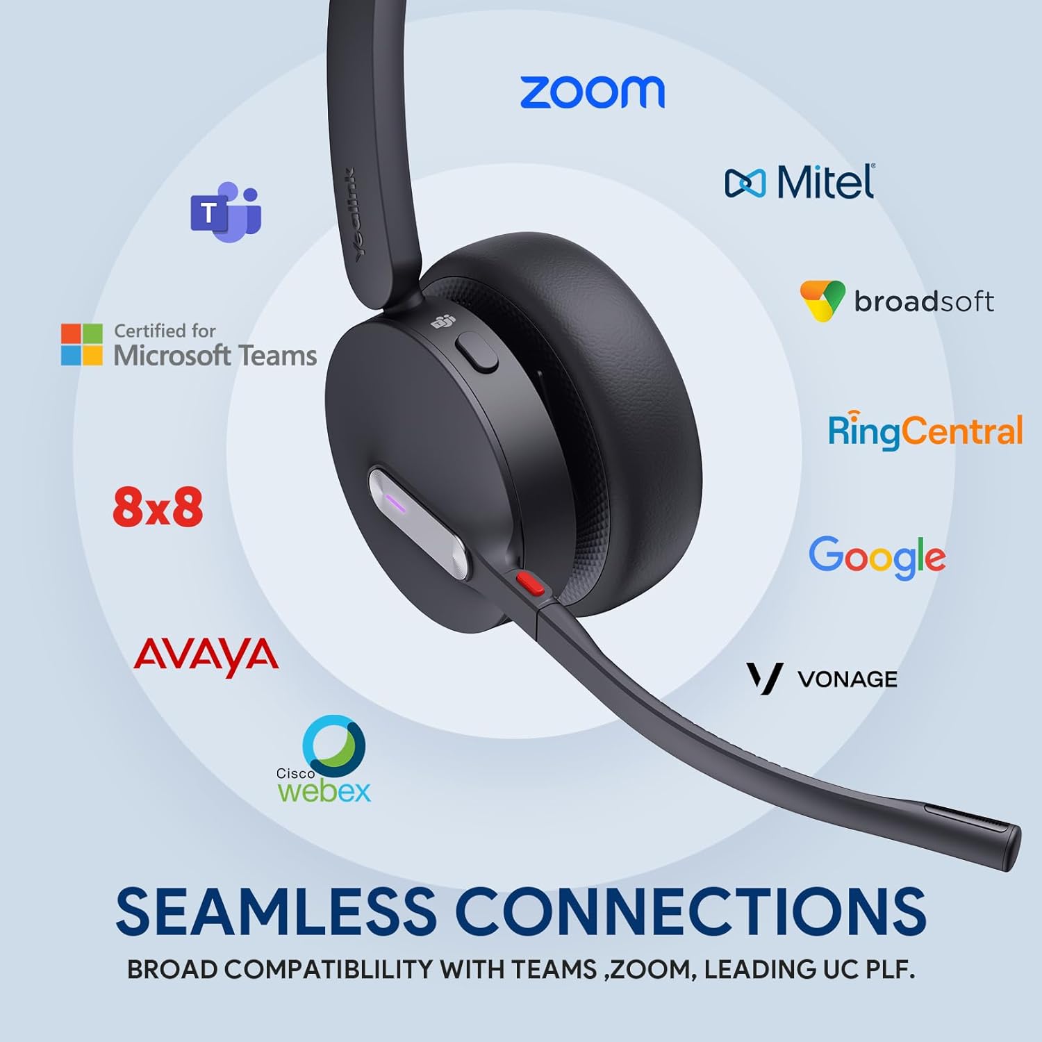 Yealink WH64 Hybrid Mono UC Wireless Headset MPN 1208688