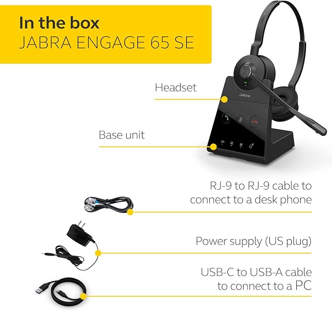 Auriculares inalámbricos Jabra Engage 65 SE Duo