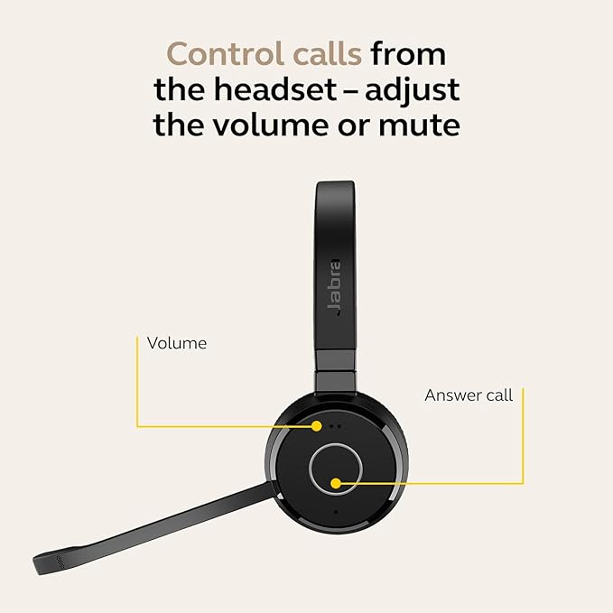 Jabra Evolve 65 TE Stereo Wireless Headset (UC) - MPN: 6699-839-409