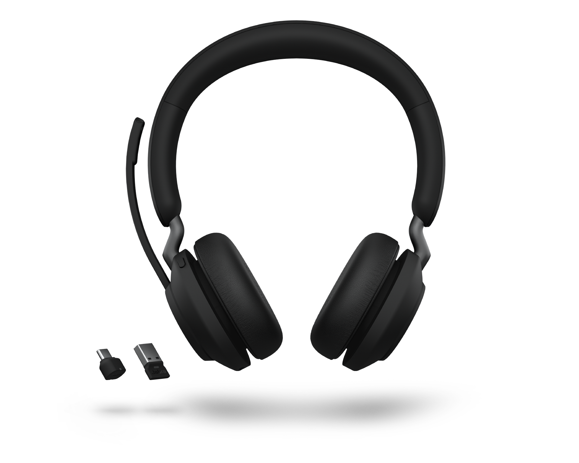 Jabra Evolve2 65 Wireless Headset Link380C MS Stereo Black Microsoft T