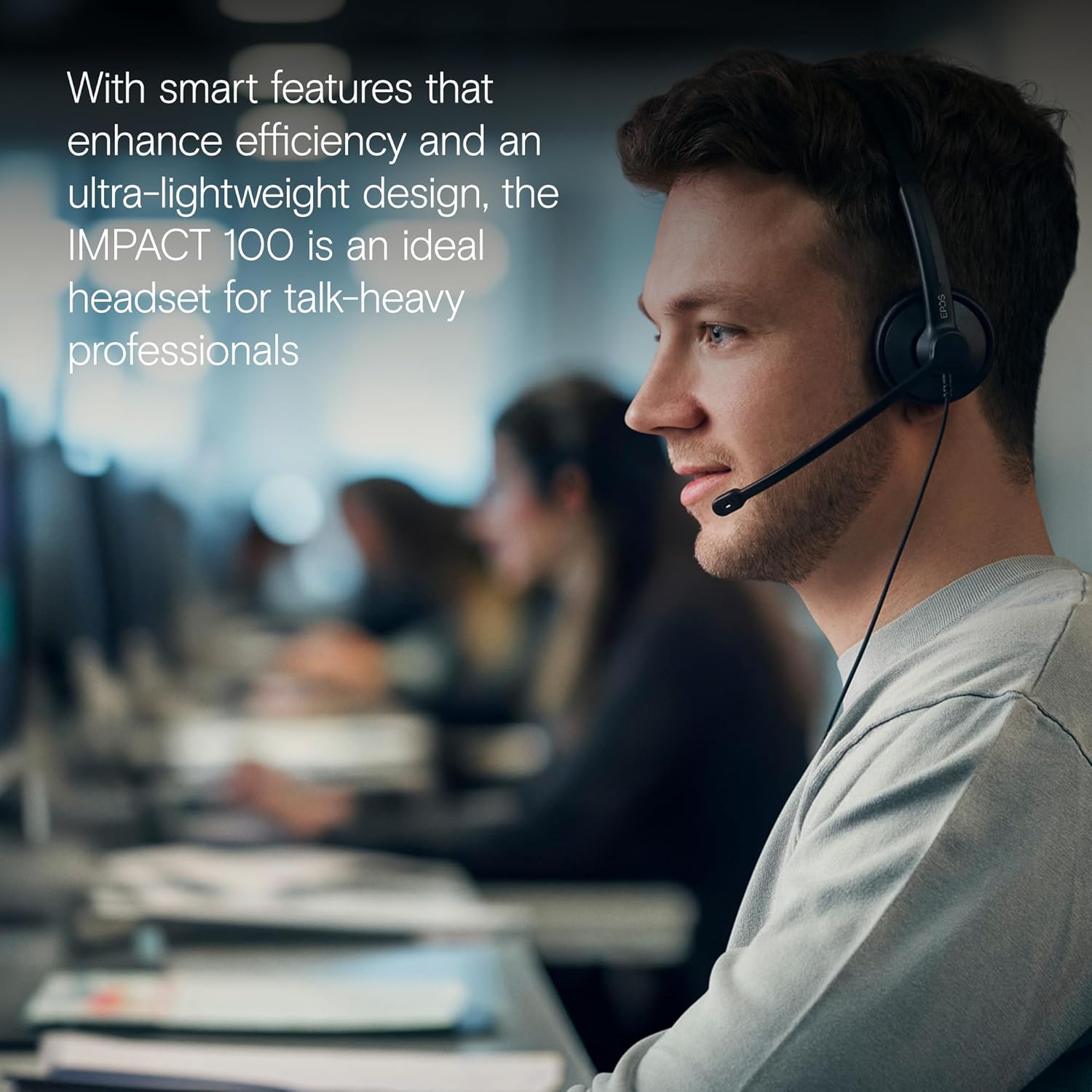 EPOS IMPACT 100 Mono USB Headset, USB-C+A Connectivity, Microsoft Teams Certified MPN: 1001419