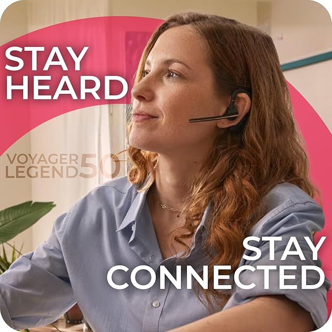 Poly Voyager 50 UC Bluetooth Headset With BT700 (AT9M9AA#AC3)