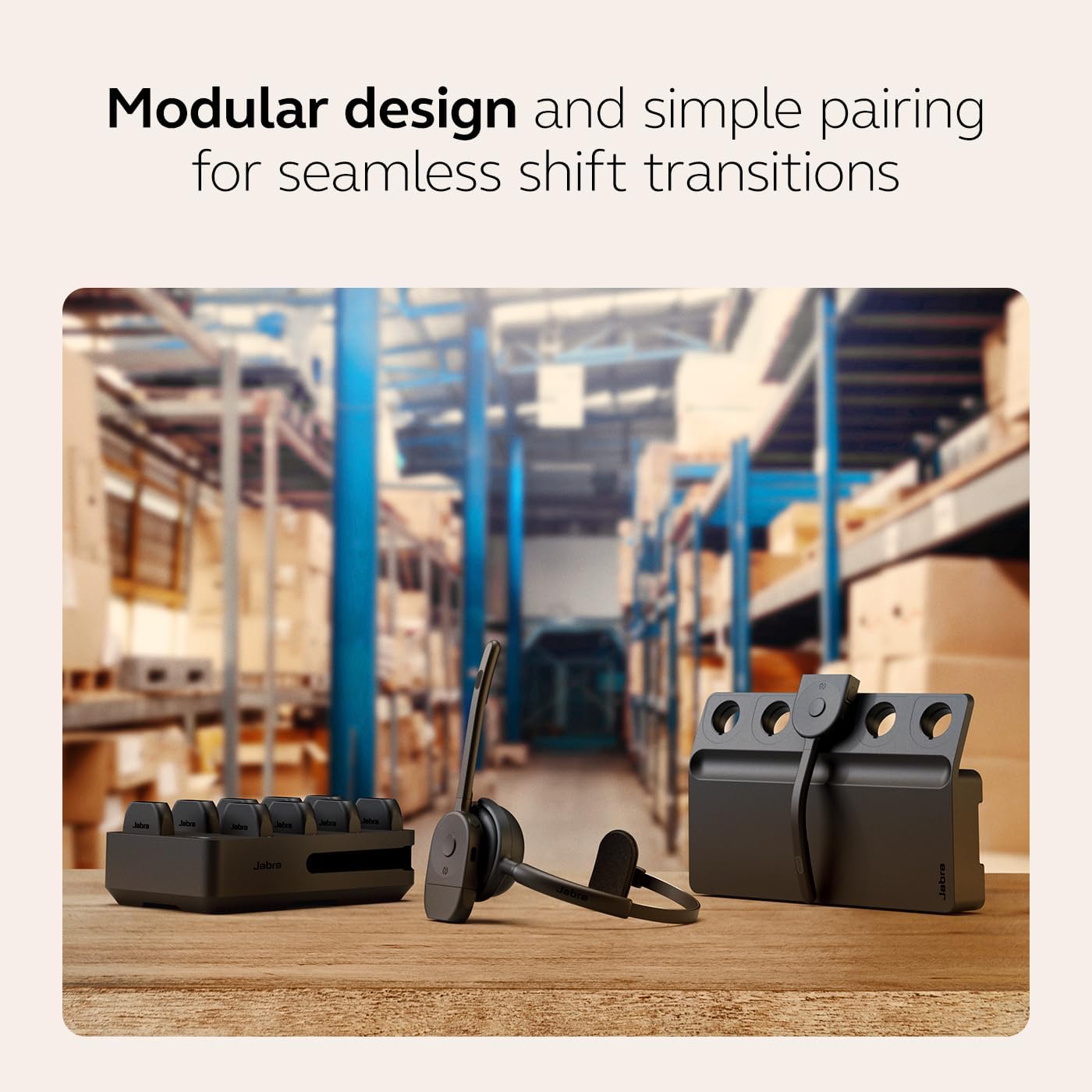 Jabra Perform 75 Wireless Bluetooth Headset PTT (Push to Talk Headset) MPN: 5111-119