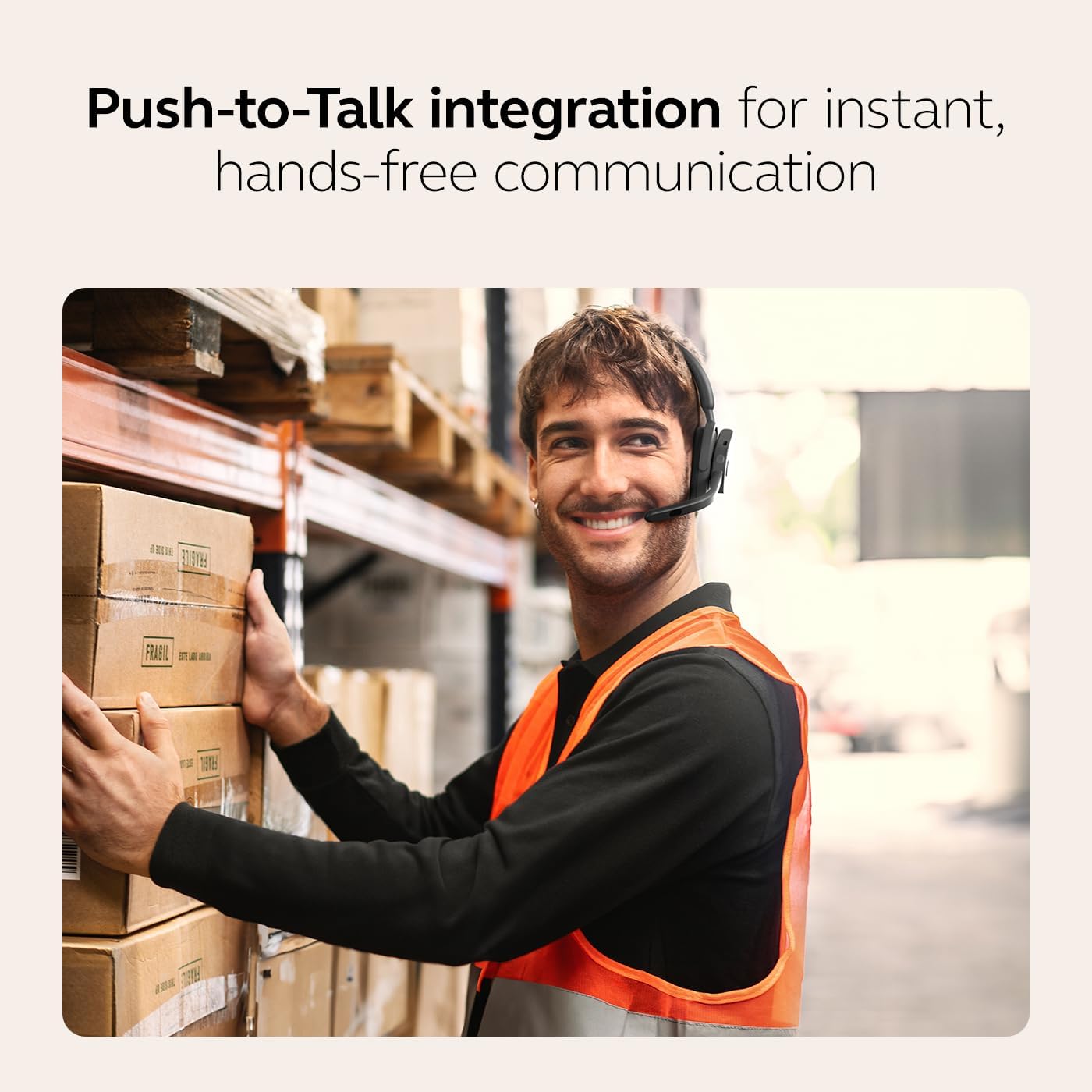 Jabra Perform 75 Wireless Bluetooth Headset PTT (Push to Talk Headset) MPN: 5111-119