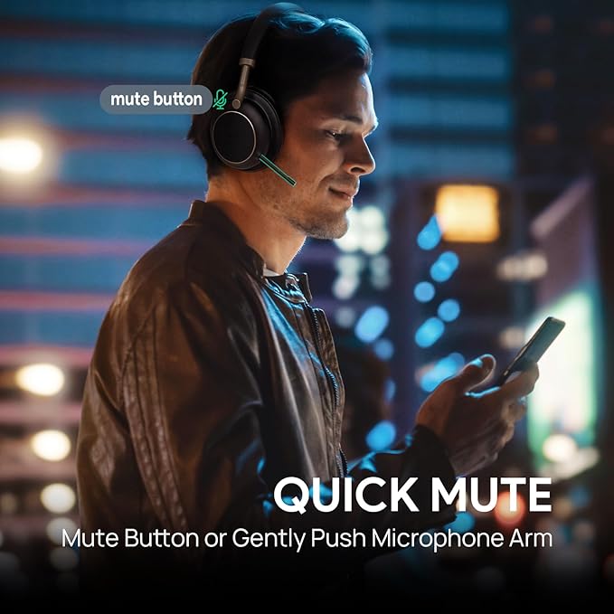 Auriculares UC Yealink BH76 Plus con cancelación activa de ruido (ANC) - USB-A