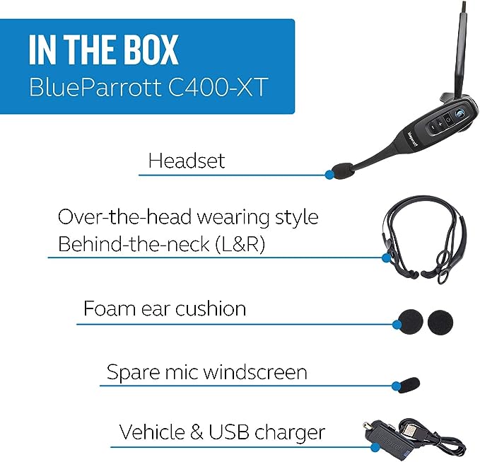 Auriculares Bluetooth convertibles BlueParrott C400-XT