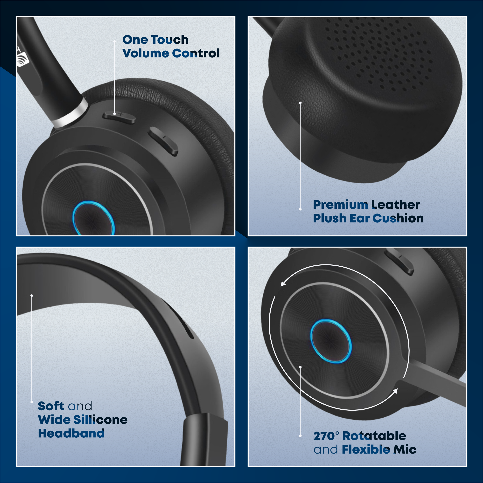 Auriculares inalámbricos Bluetooth TruVoice BT85 con adaptador USB