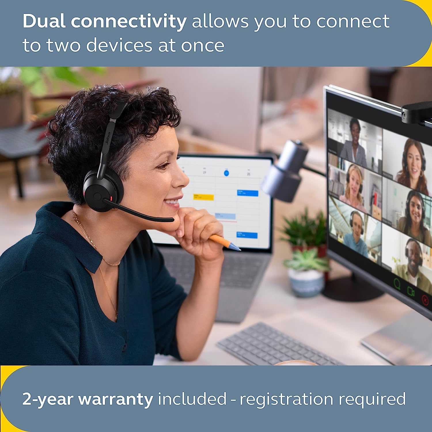 Jabra Evolve2 55 Duo USB-C (MS) - MPN: 25599-999-899-01