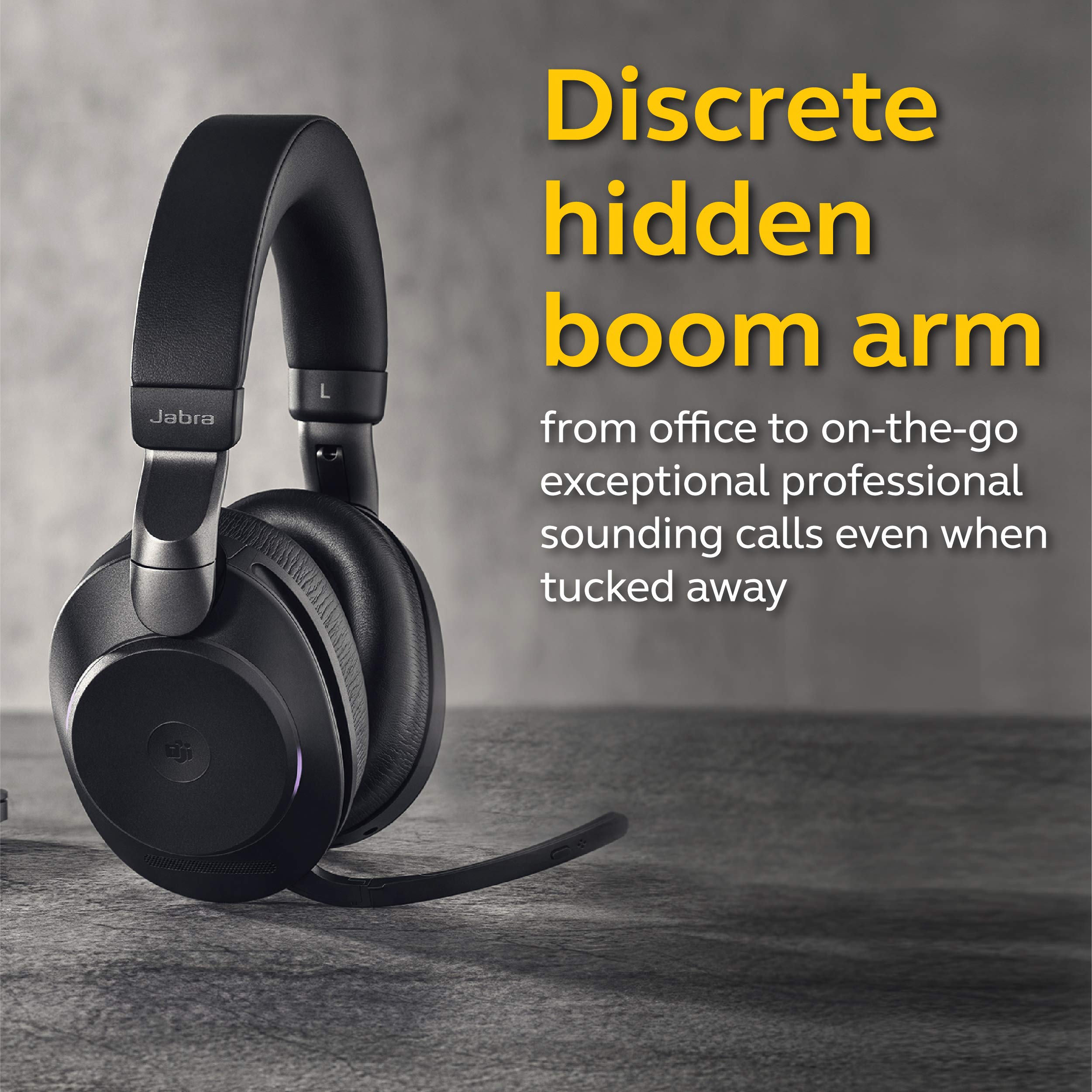 Jabra Evolve2 85 Wireless Headset Link380A UC Stereo Stand Black - MPN: 28599-989-989