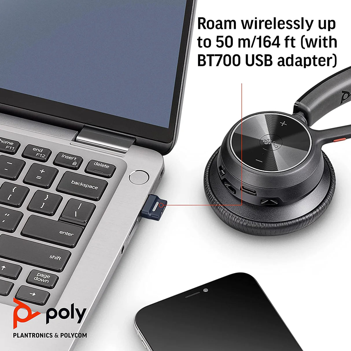Poly Voyager 4320 UC Stereo Bluetooth Headset With Charge Stand, USB-C MPN 77Z31AA