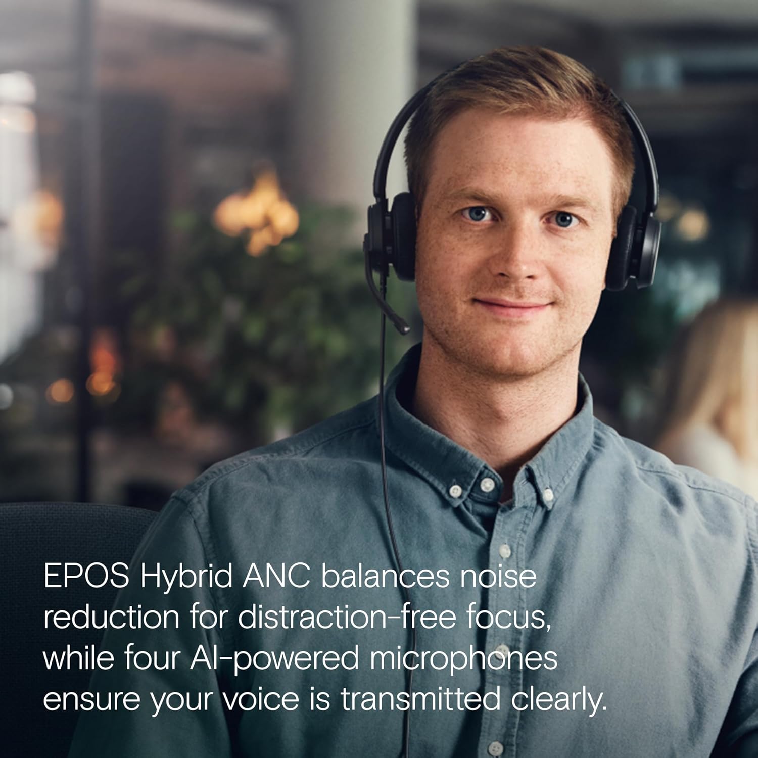 EPOS IMPACT 400 Duo Microsoft Team Wired Headset, included USB-C Dongle with USB-A Adapter MPN: 1001494