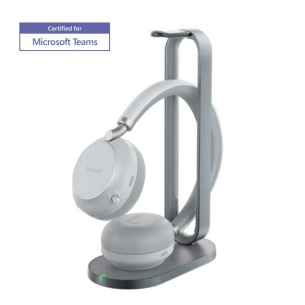 Yealink BH76 con base de carga Teams gris claro USB-A