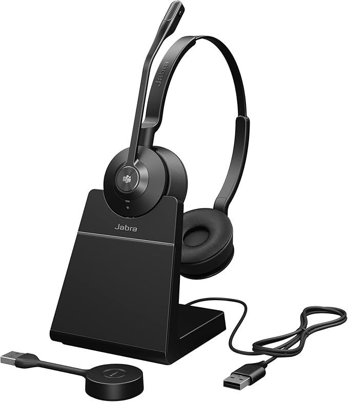 Jabra Engage 55 SE Stereo Wireless Headset USB-A With Charge Stand (MS) - MPN: 9659-455-125