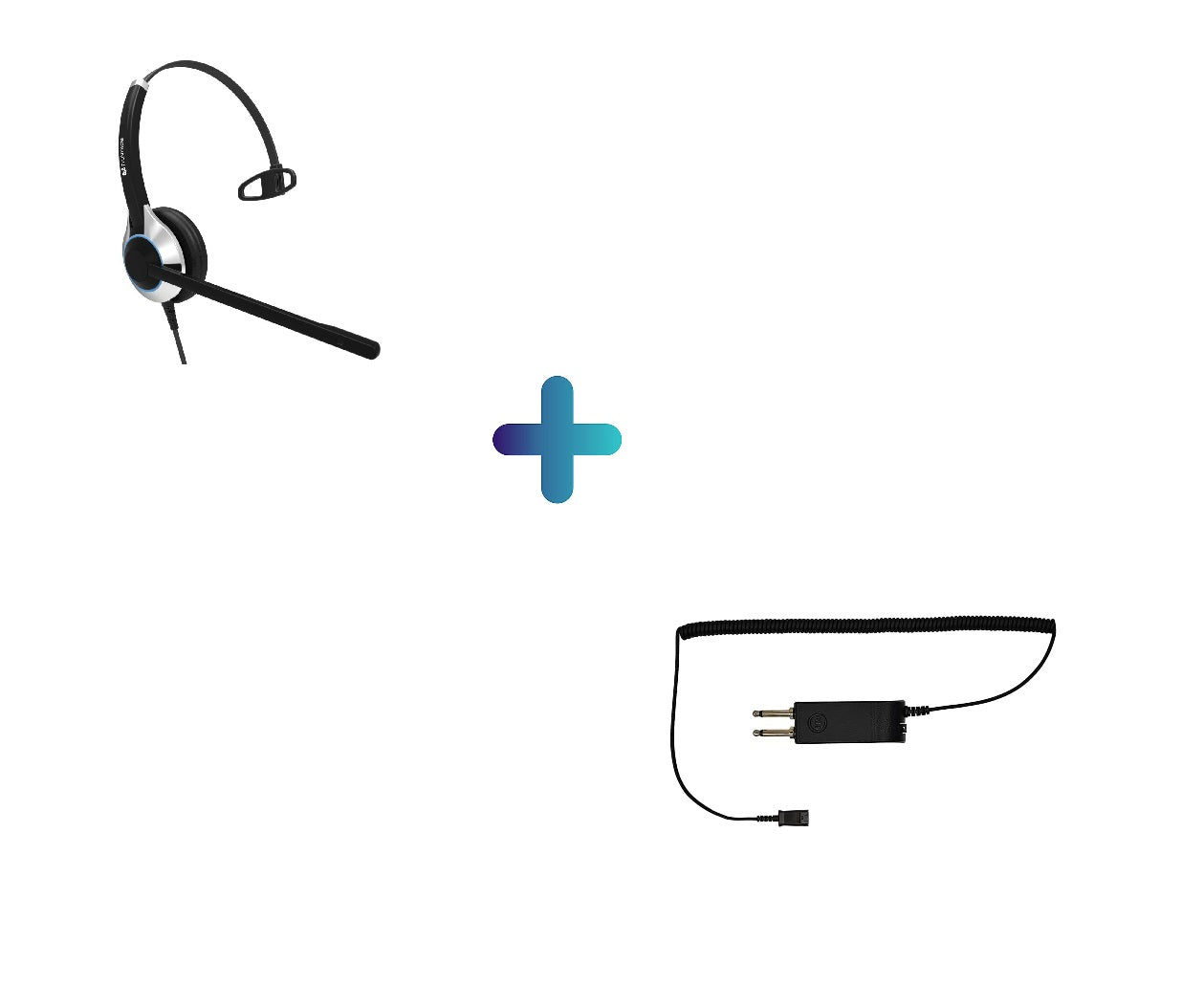 TruVoice JPL BL22+ Amplifier and HD500 Headset Bundle