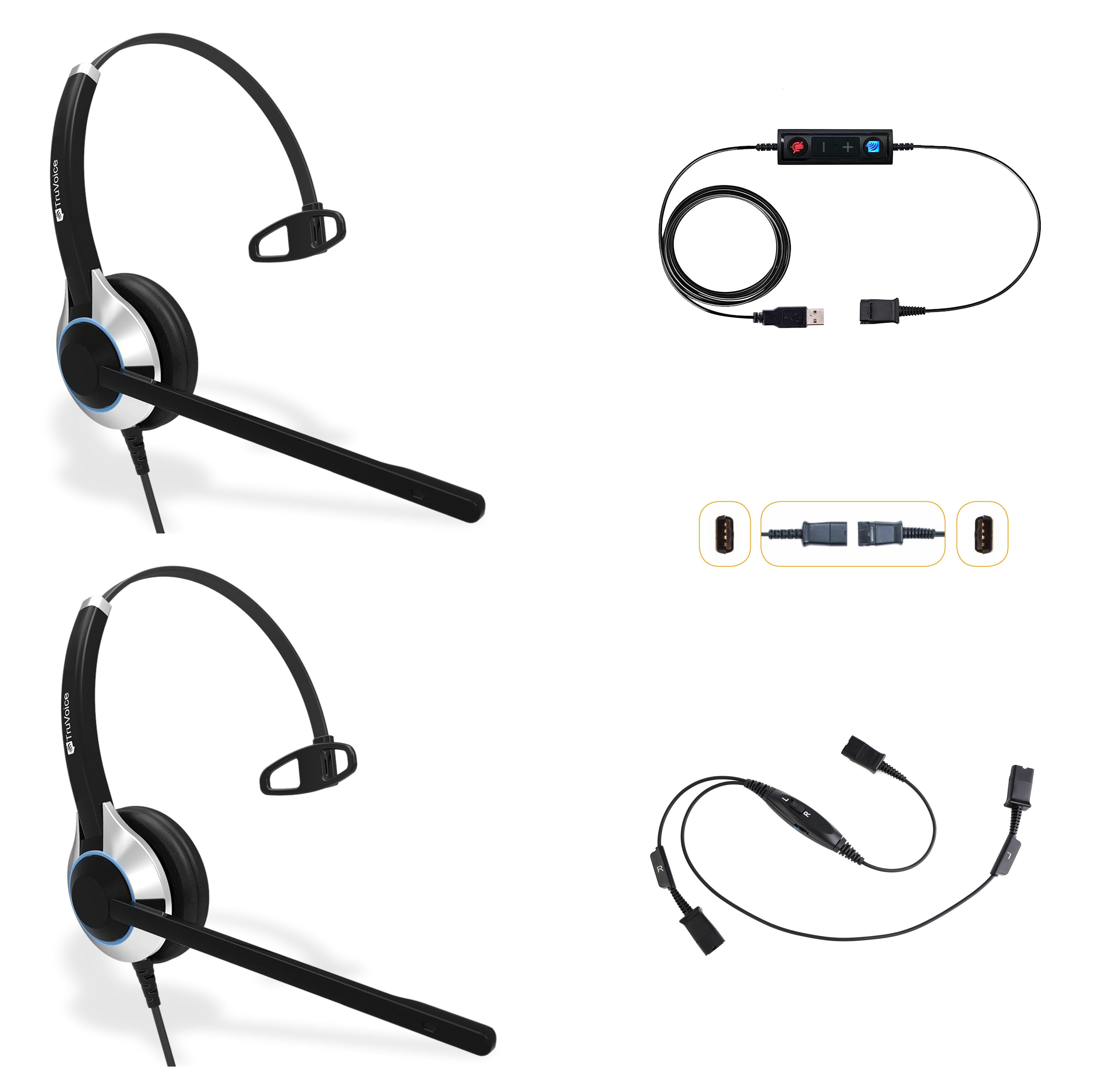 Solución de capacitación premium USB TruVoice Agent HD-500