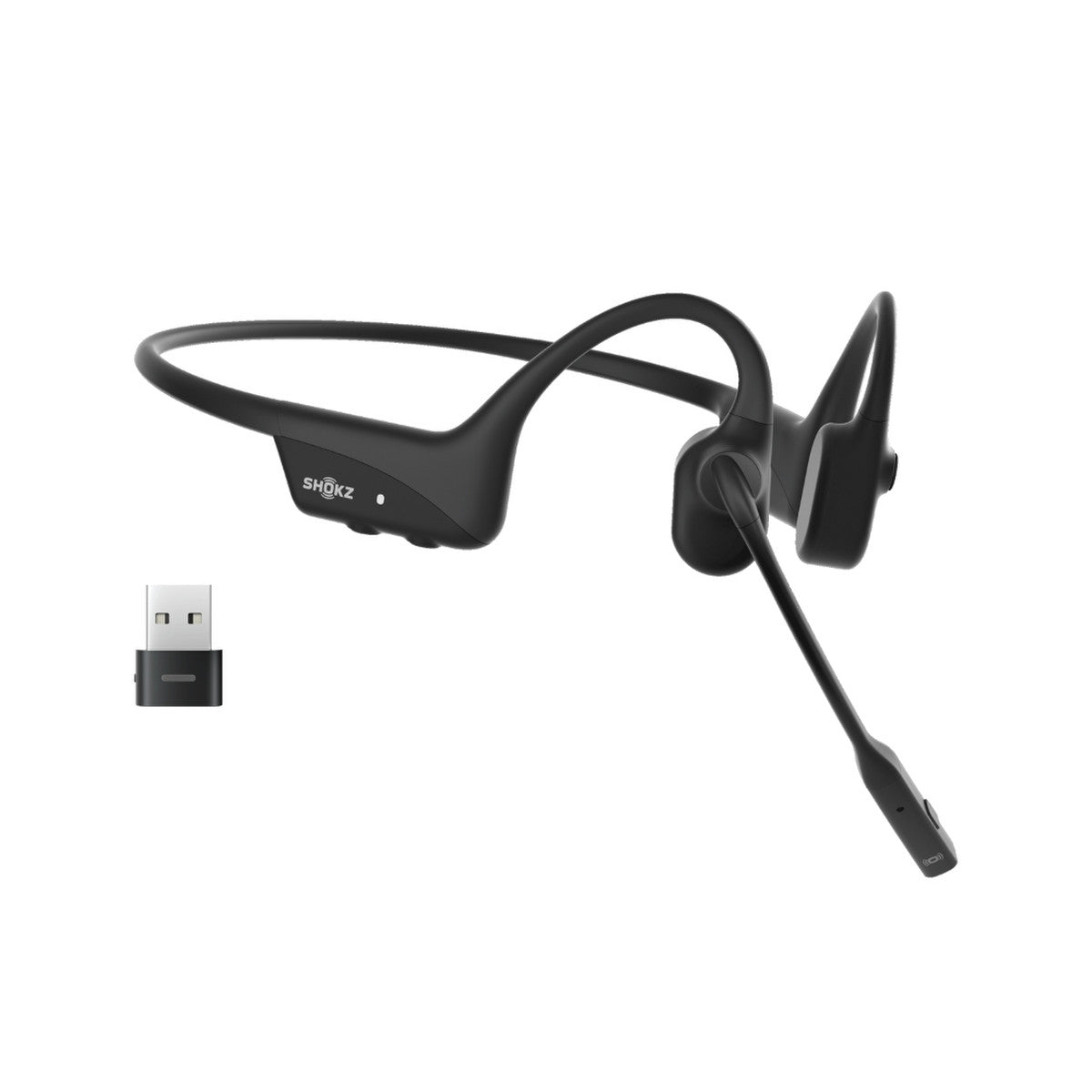 Shokz OpenComm2 UC Wireless Bone Conduction Headphones (USB-A) - MPN: C110-AA-BK-US