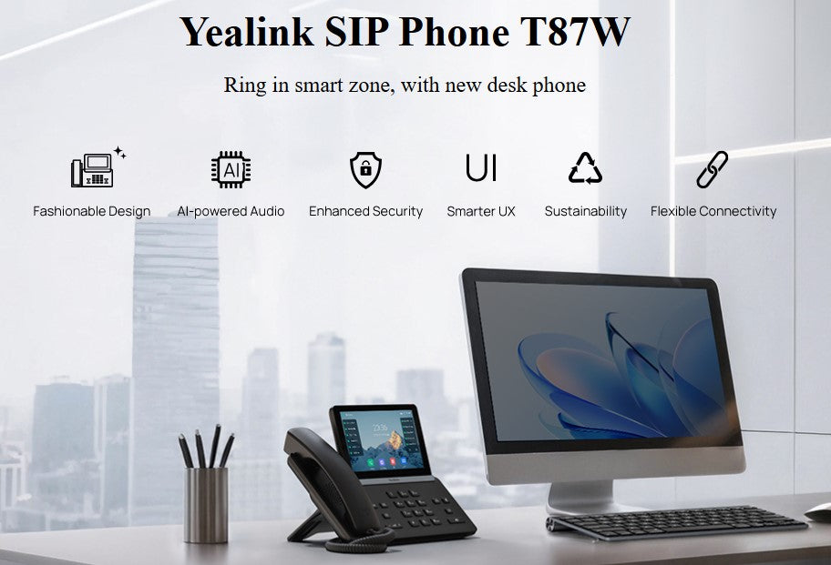 Yealink SIP-T87W Ultra Business IP Phone - MPN 1301227