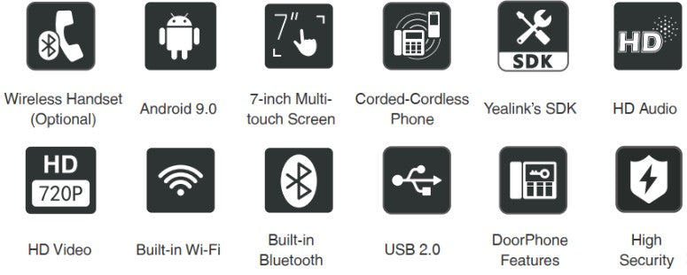 Yealink SIP-T88W Ultra Business IP Phone - MPN 1301226