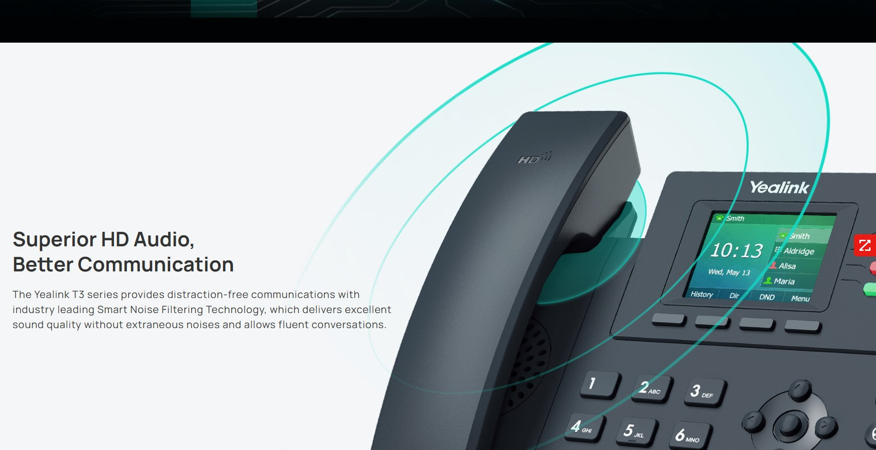 Yealink SIP-T33G 4- Line Cost Effective Color Screen IP Phone - MPN: 1301046