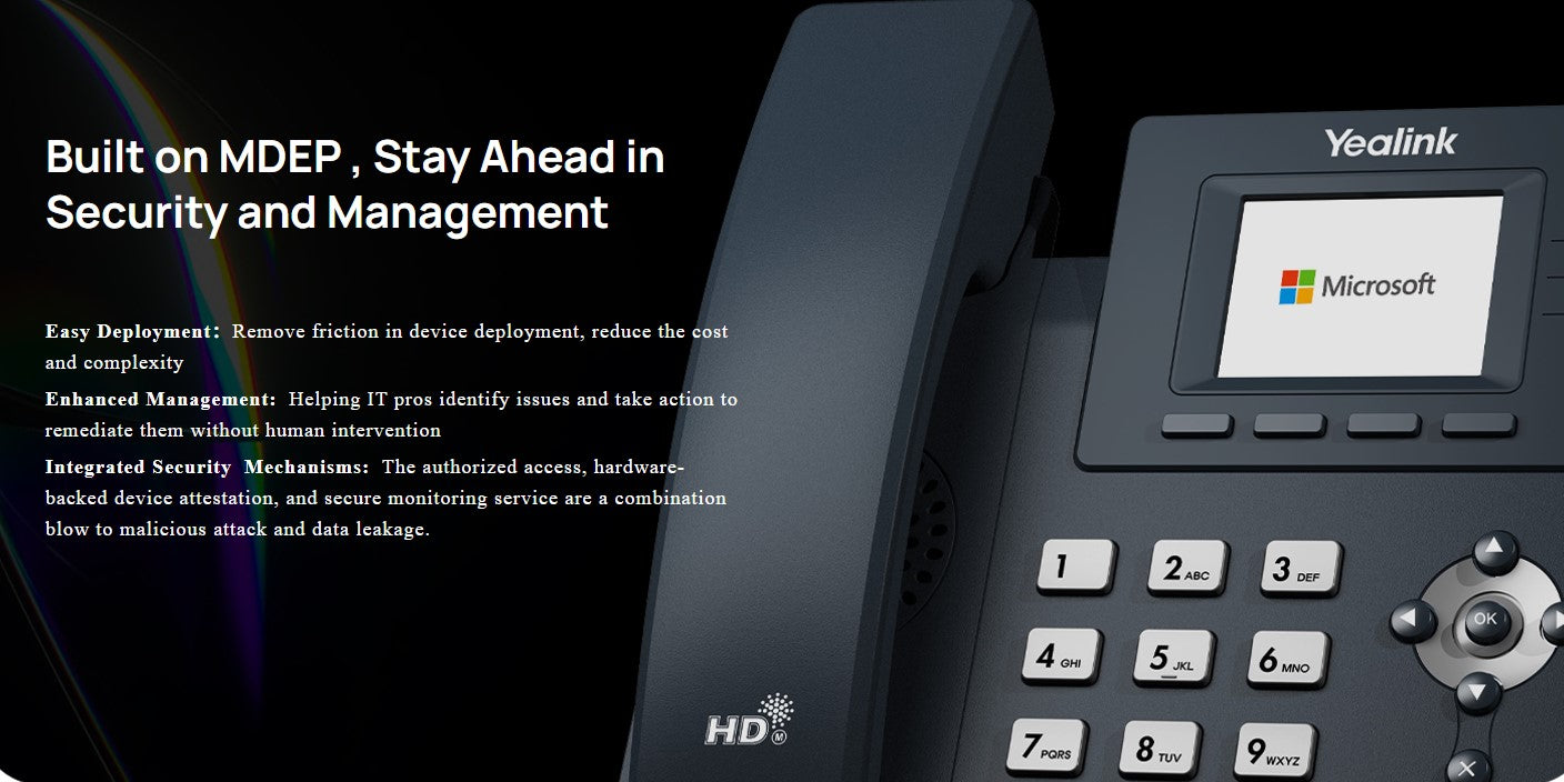 Yealink MP52-E2 Microsoft Certified Teams Phone - MPN: 1301016