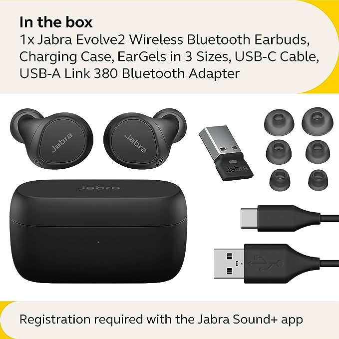 Auriculares Jabra Evolve2 USB-A (MS)
