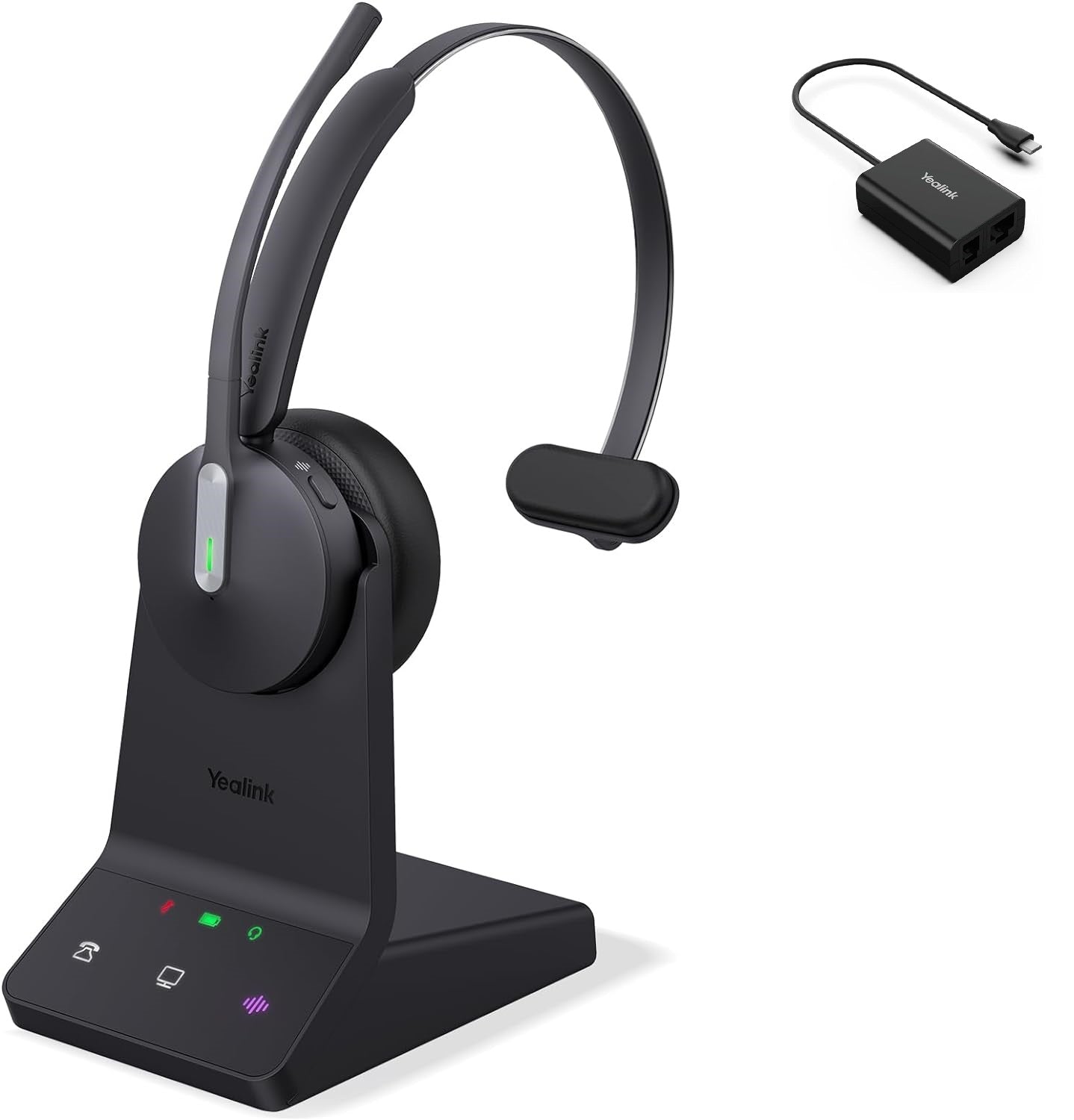 Auriculares inalámbricos Yealink WH64 Mono DECT/Bluetooth UC con paquete EHS