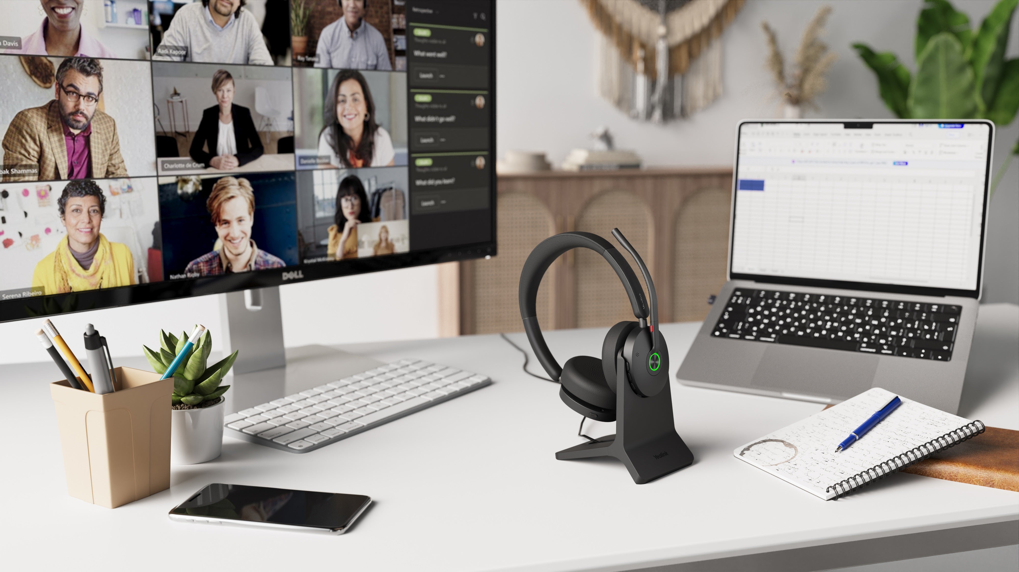 Yealink BH74 ANC Duo UC Headset With Charging Base (USB-A/C)