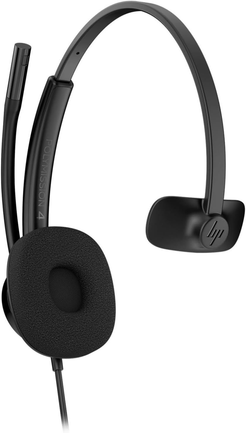 Poly Mission 415 Classic Single Ear Teams Wired Headset - USB-A/C (C01A9AA#AC3)