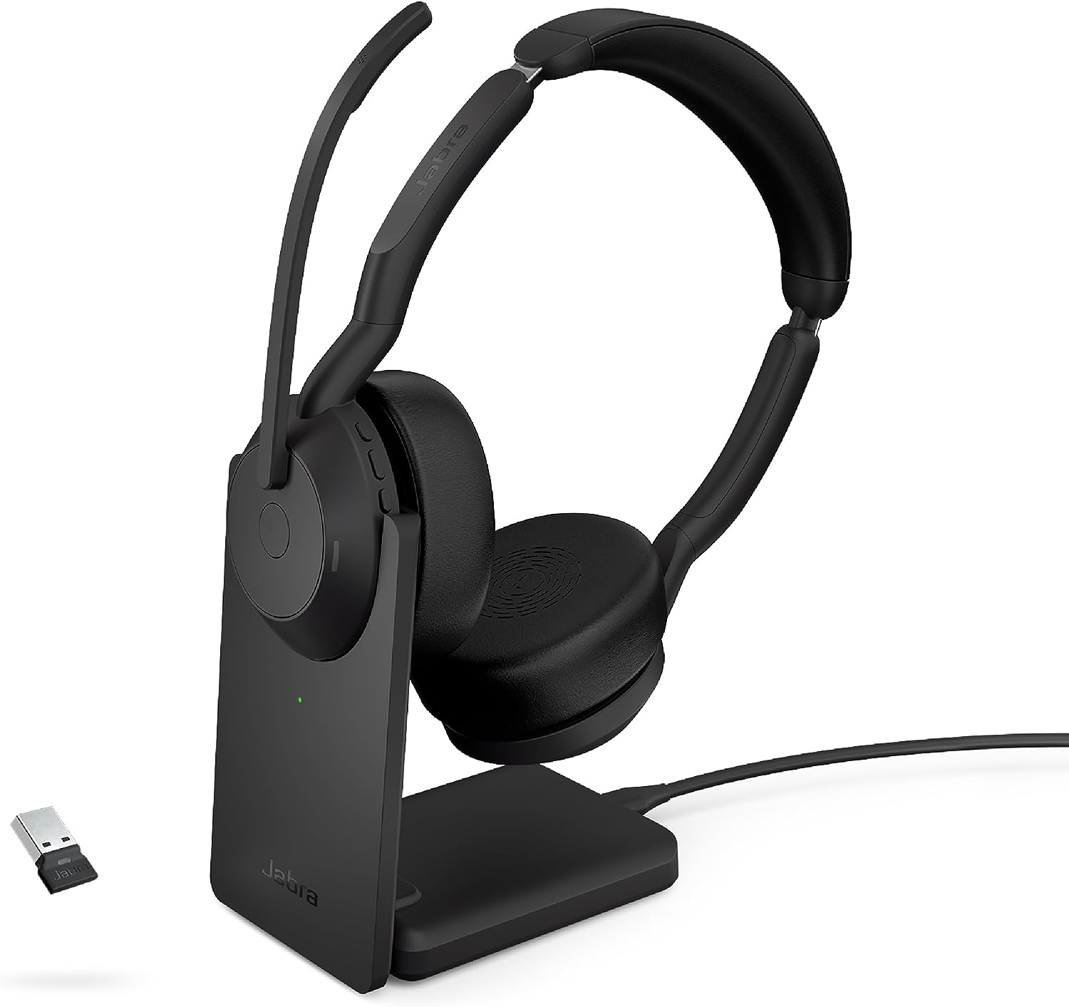 Jabra Evolve2 55 Duo USB-A With Charging Stand (MS) - MPN: 25599-999-9