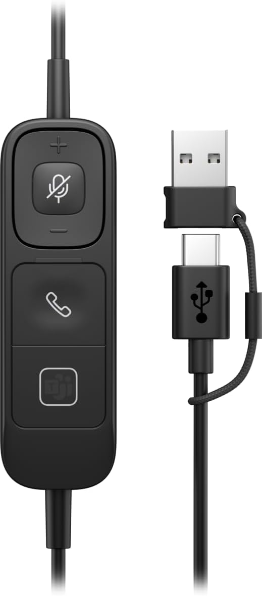 Poly Mission 415 Single Ear Teams Wired Headset - USB-A/C (C01B2AA#AC3)