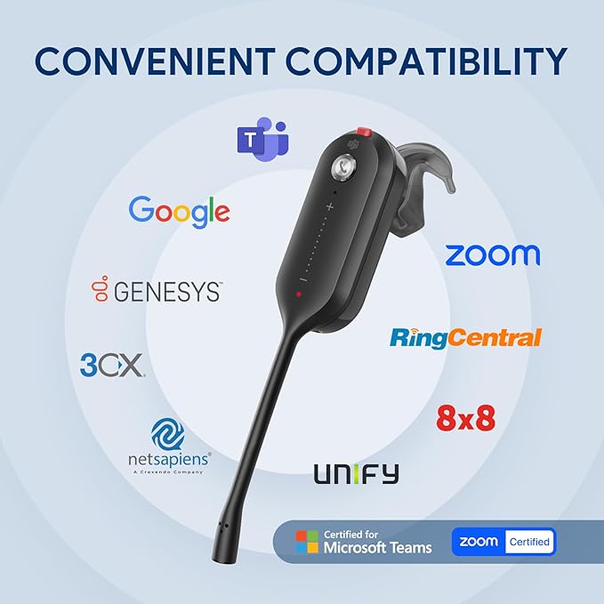 Auriculares inalámbricos convertibles DECT Yealink WH63 E2 Teams