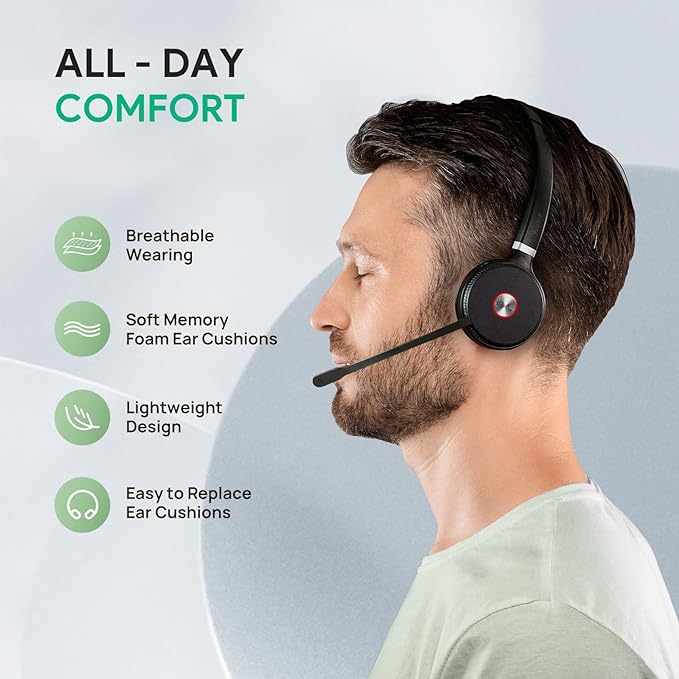 Auriculares inalámbricos DECT duales Yealink WH62: certificados para Microsoft Teams