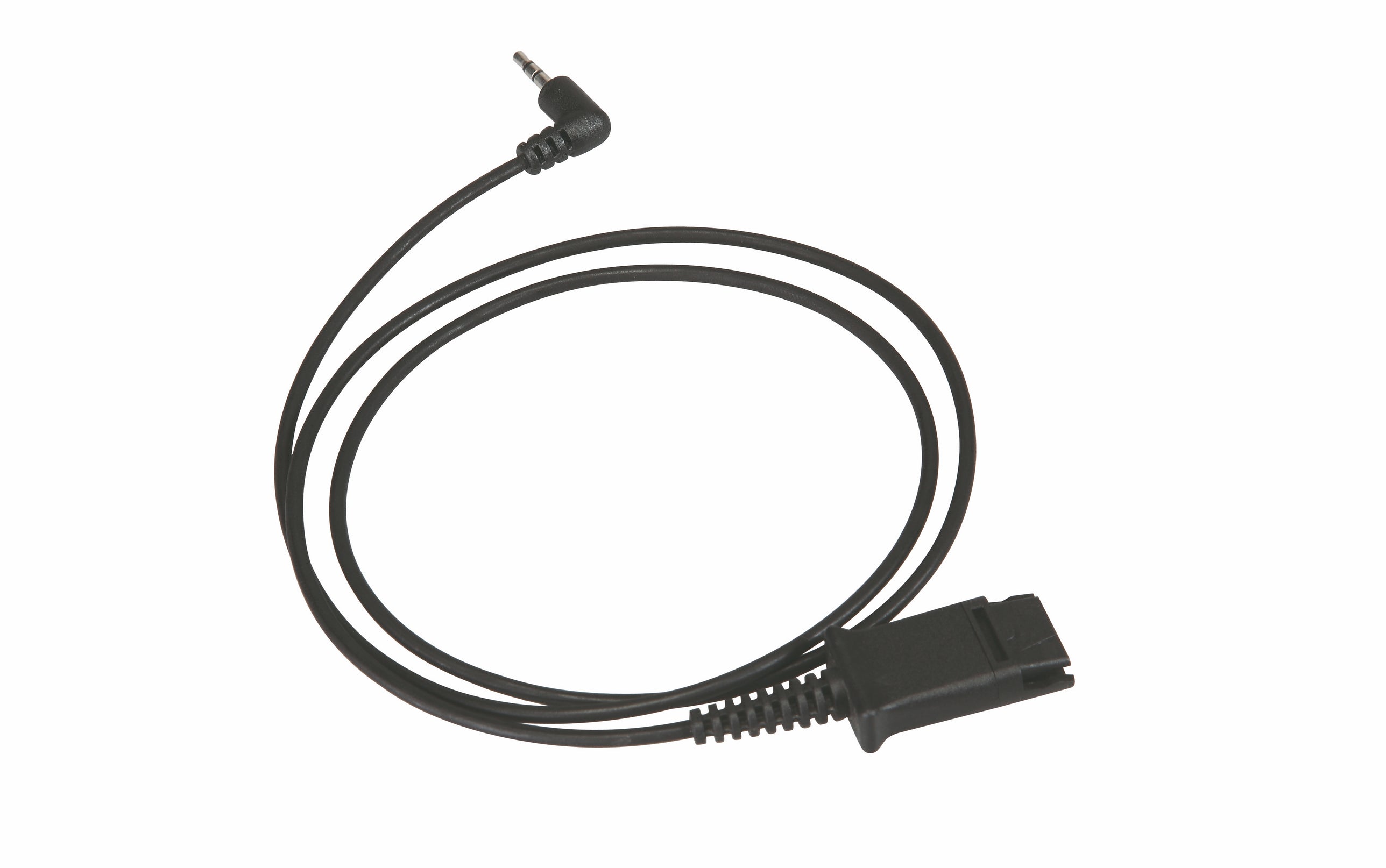 Cable inferior recto compatible con Plantronics QD a conector de 2,5 mm