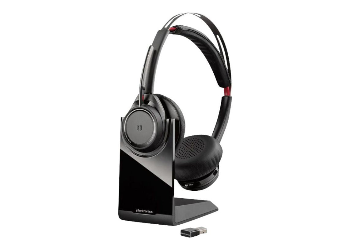 Auriculares binaurales Bluetooth Poly Voyager B825 Focus UC con cancelación activa de ruido