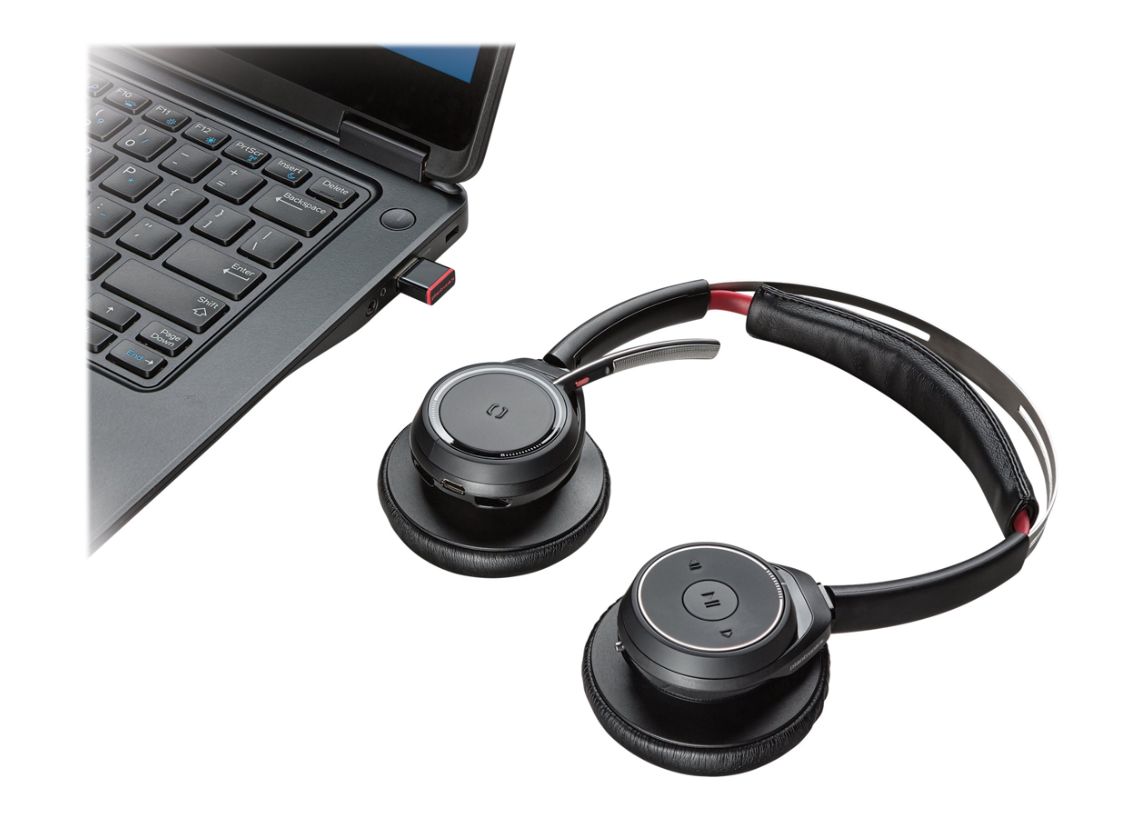 Auriculares binaurales Bluetooth Poly B825 Voyager Focus UC (sin soporte)