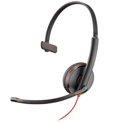 Auriculares monoaurales Poly/Plantronics Blackwire 3215 USB-A con conector de 3,5 mm