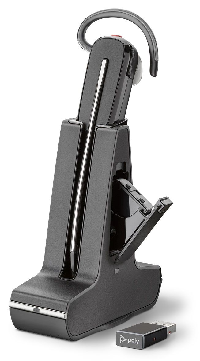 Auriculares inalámbricos convertibles Poly Savi 8245 UC USB-A, certificados para Microsoft