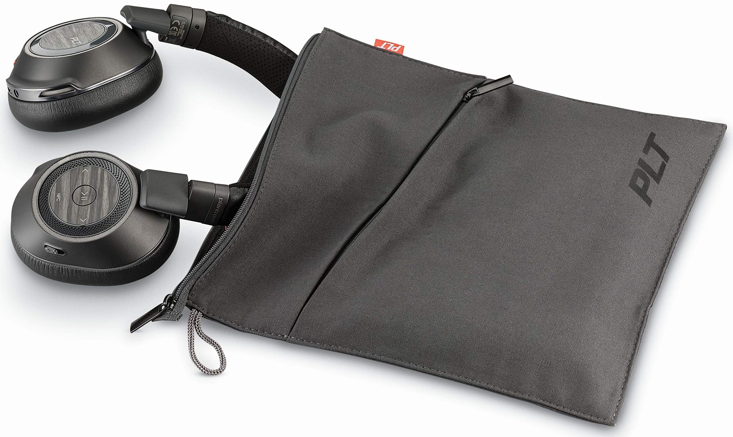 Auriculares Bluetooth binaurales sin brazo Poly Voyager 8200 UC, negros, con USB-C